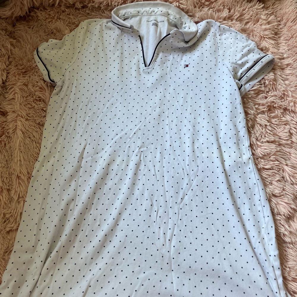 Tommy Hilfiger White Polka Dot Dress